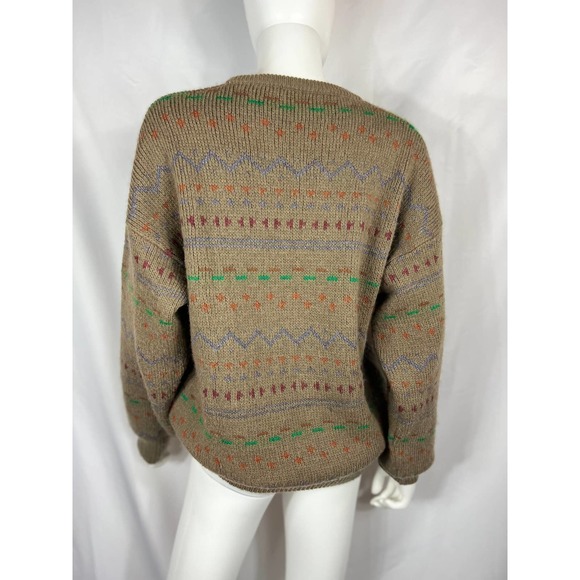 1980's Multi-Brown Wool Sweater - Picture 6 of 6